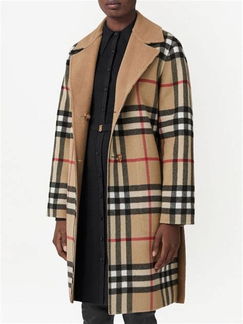 burberry nova check peacoat|Burberry coats for women.